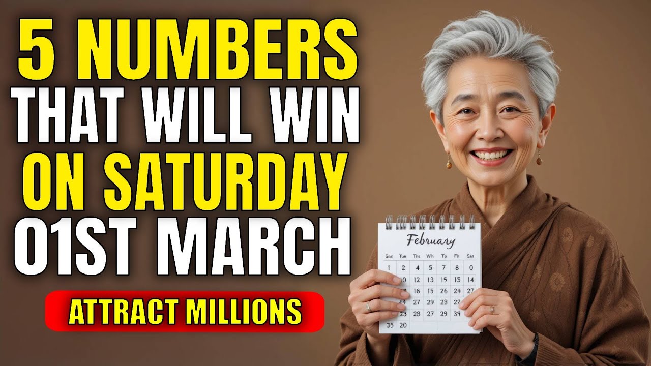 5 NUMBERS TO WIN BIG LOTTERY JACKPOT on Saturday 08th FEBRUARY 2025!