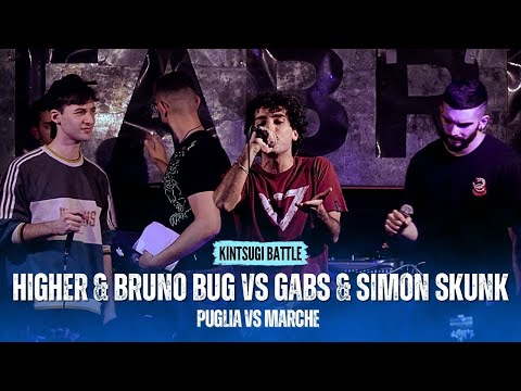 HIGHER e BRUNO BUG vs GABS e SIMON SKUNK - TEAM PUGLIA vs MARCHE - BATTLE fra REGIONI - Rap Battle