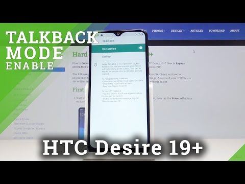 How to Switch Off Talkback in HTC Desire 19+ - Deactivate Screen Reader