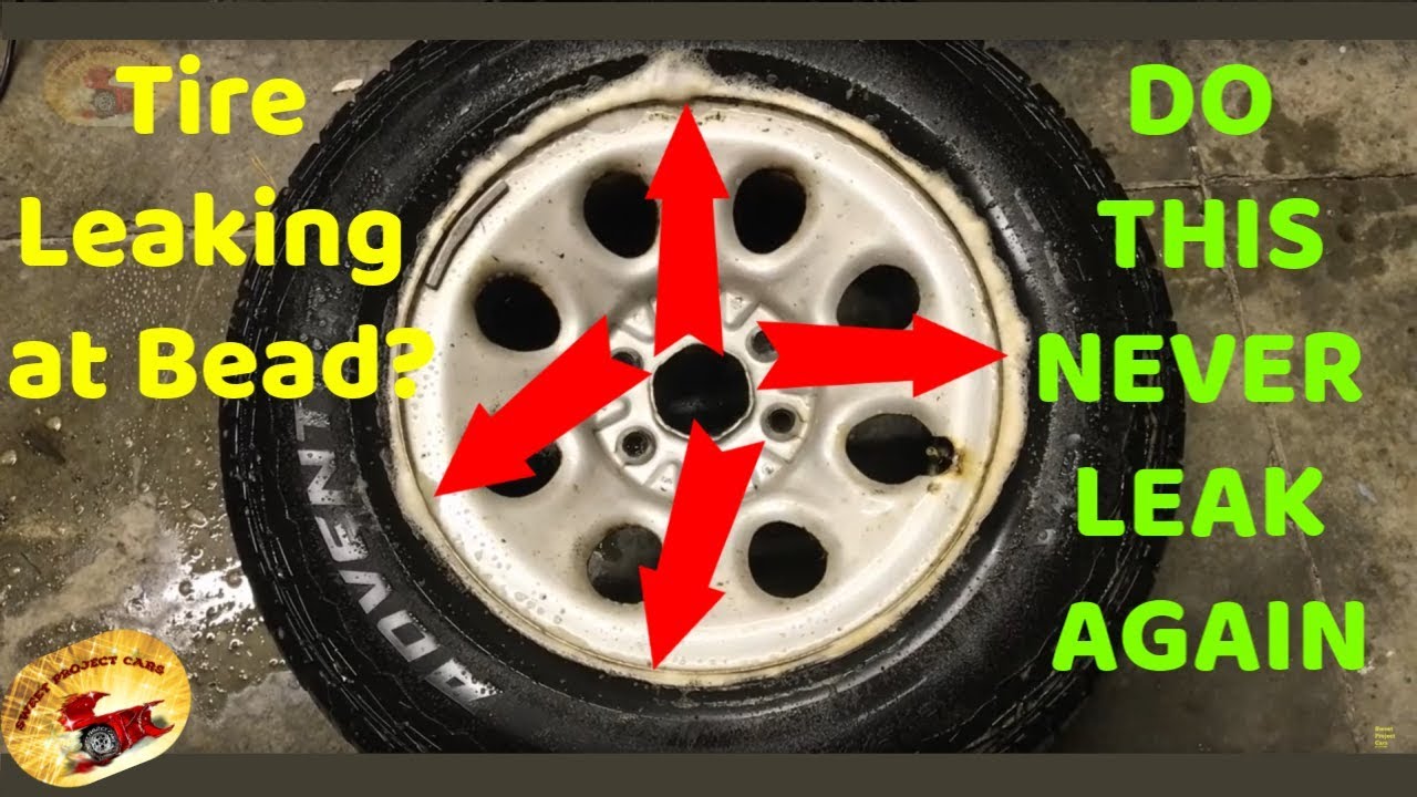 STOP SLOW TIRE AIR LEAKS....And How To Break a Tire Bead at HOME..DIY!