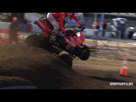 Joel Hetrick almost crashing at Daytona ATVSX - 2018