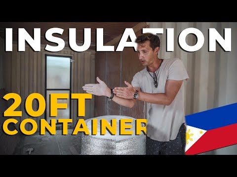Part of a video titled CONTAINER HOUSE INSULATION 20FT | PHILIPPINES TINY HOUSE