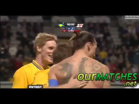 Ibrahimovic - Amazing One Man Show (Sweden 4 - 2 England) 14/11/2012