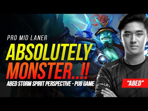 FAST HAND EVER..!! ABED STORM SPIRIT MID PERSPECTIVE PRO GAMEPLAY - 7.31 DOTA 2