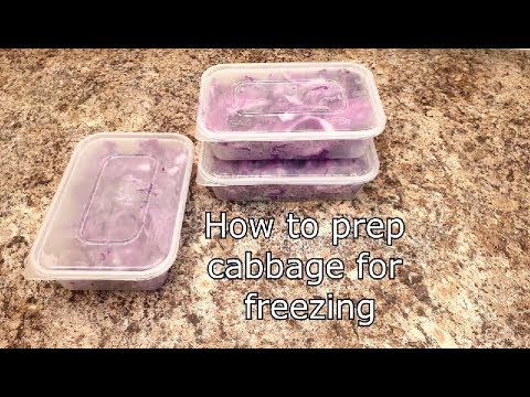 How to prep Cabbage for freezing