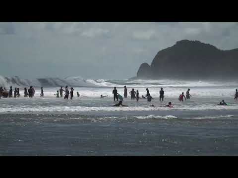 Piha surfing beach, Auckland