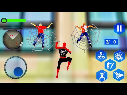 New Flying Spider Hero City Battle - Flying Hero Vs City Gangster - Android Gameplay