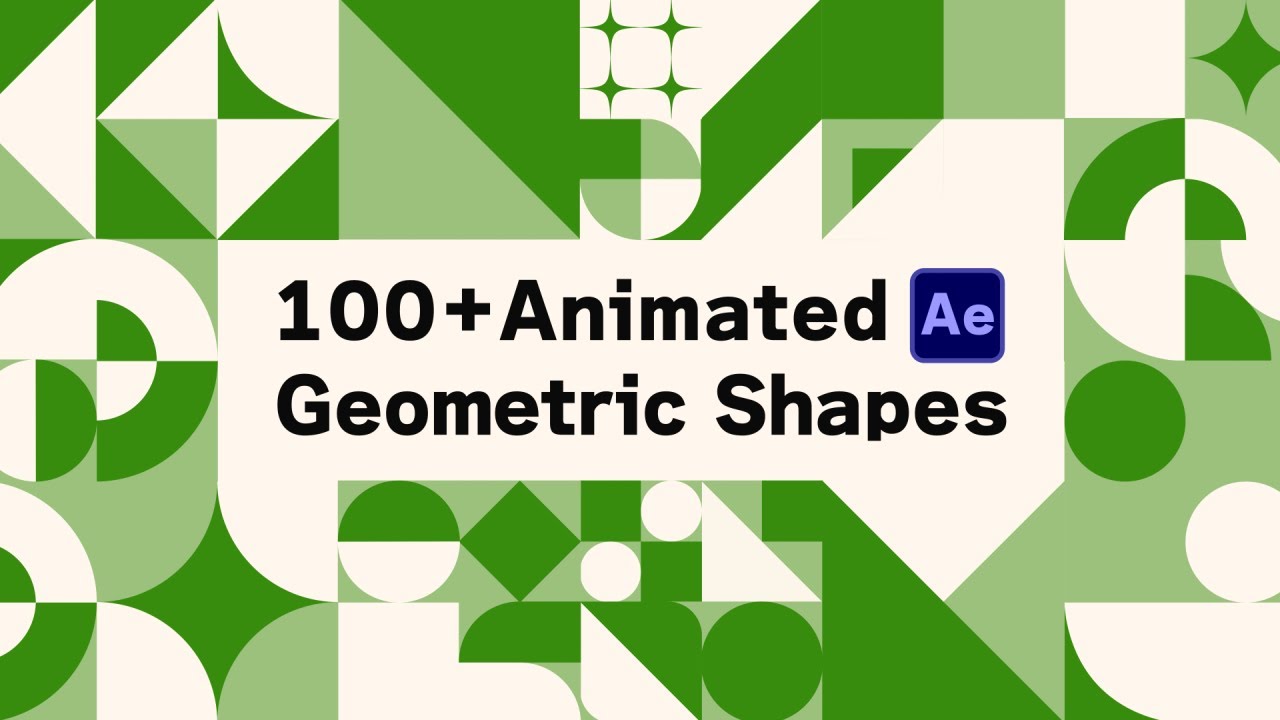 【無料配布あり！】After Effects用 Geometric Shapes 100+【ループ対応・幾何学アニメーション】