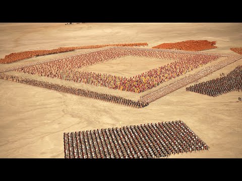 Macedonian Pikeman & Archers Vs 13,500 Roman Eagle Legionaries | Total War Rome 2