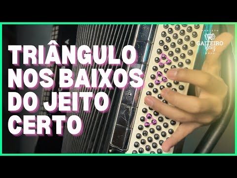 HOW TO PLAY THE TRIANGLE ON THE BASS NOTES OF THE ACCORDION