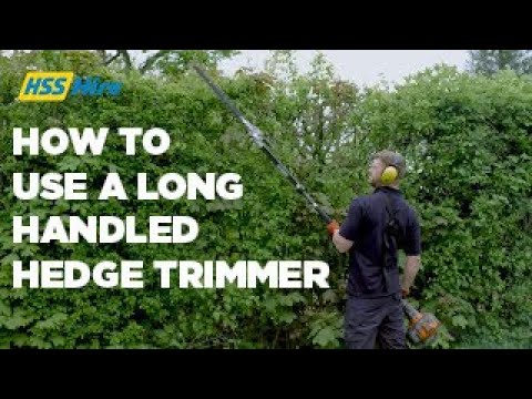 How to use a Long Handled Hedge Trimmer