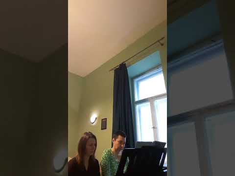 Weiner Leó: Bölcsődal - gyönyörű négykezes Lívivel (főpróba)