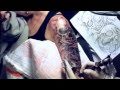 процесс нанесения татуировки череп master tattoo medved 