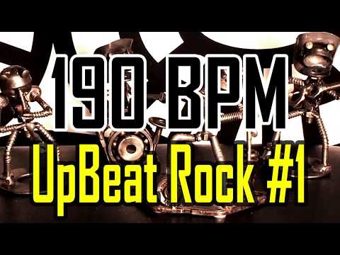 190 BPM - Upbeat Rock #1 - 4/4 Drum Beat - Drum Track