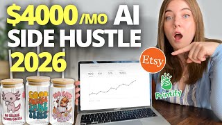 5-Minute AI Designs That Make $4000/Month on Etsy (Print on Demand Glass Cup Tutorial)