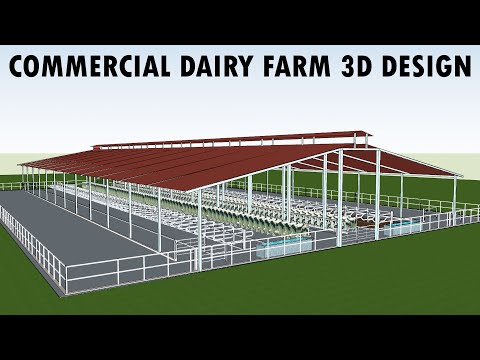 Commercial Dairy Farm Design | Cow Shed Design