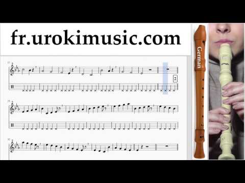 Cours de Flute à bec (G.) Justin Bieber - Sorry Tuto Partitions Partie#1 um-i829