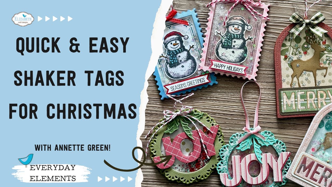 Quick and Easy Shaker Tags for Christmas