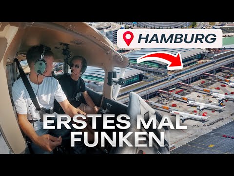 Student pilot takes over radio in the Hamburg control zone