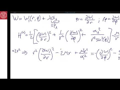 9 - 1 - Central Force Motion in 3D and Delaunay Elements
