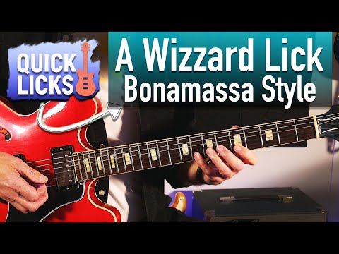 Fast Bonamassa Style Pentatonic Run - Quick Licks 7