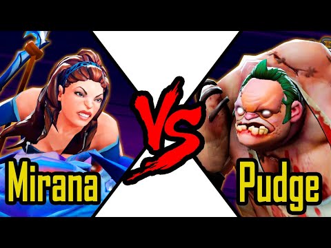 Dota 2 Battle Mirana VS Pudge