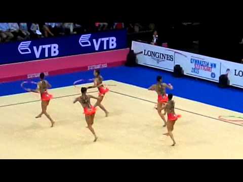 Championnats du monde GR Stuttgart 12 septembre 2015 Espagne Cerceaux-Massues