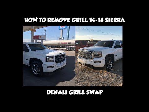 HOW TO REMOVE GRILL ON A 2014-2018 GMC SIERRA (EASY WAY)