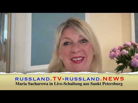 Maria Sacharowa in Live Schaltung aus Sankt Petersburg