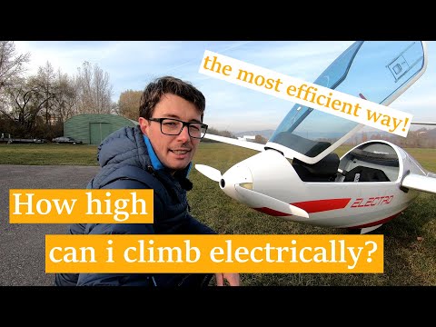 How to fly most efficiently with a FES powered electric glider