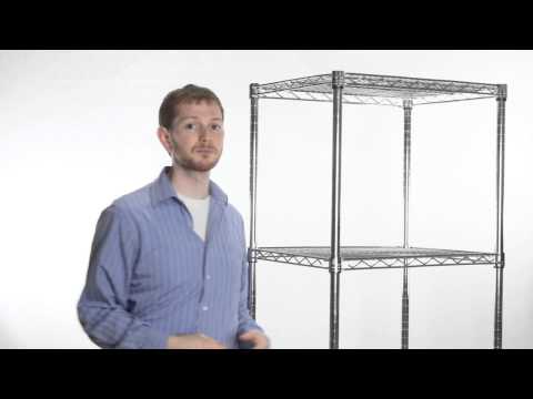 Wire Shelving Units with 5 Shelves- 18"d x 24"w