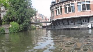 preview picture of video 'Ghent Belgium Canal Boat Tour 9951'
