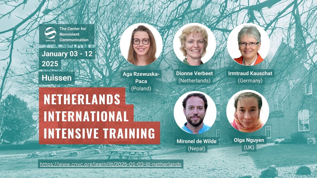 Meet the trainers of the Netherlands International Intensive Training in Nonviolent Communication