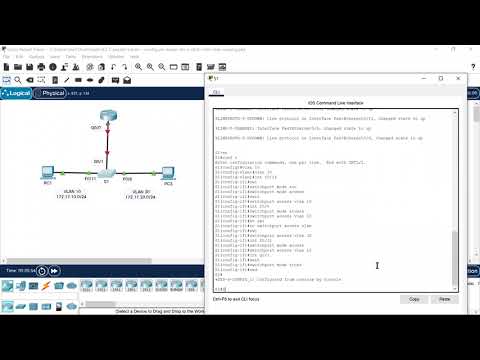 Lab 4.2.7 – Packet Tracer – Configure Router-on-a-Stick Inter-VLAN Routing