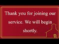 Sunday Morning Service 7/30/23