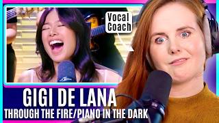 Amazing Filipina Talent | Vocal Coach Analysis | Gigi De Lana - Through the Fire × Piano in The Dark