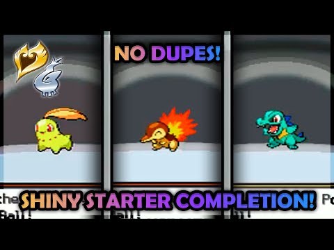 Johto Shiny Starters Completion!