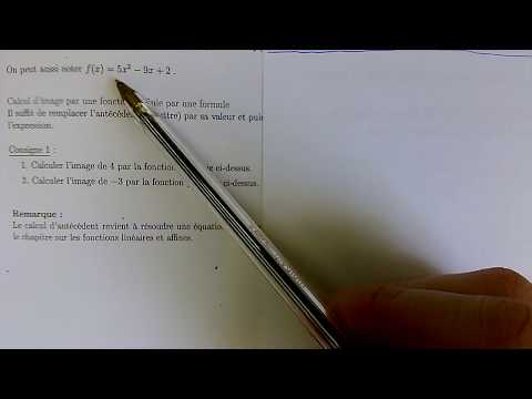 Calculer une image par une fonction définie par une formule