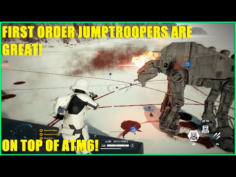 Star Wars Battlefront 2 - First Order jumptrooper killstreak! Get on top of the ATM6 and its OVER!