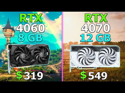 RTX 4060 vs RTX 4070 - Which is more profitable? / Test in 10 Games