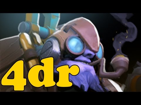 Dota 2 - 4dr Plays Tinker - Pub Match Gameplay