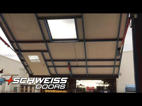 Schweiss Hydraulic Doors Automatic Wind Pins