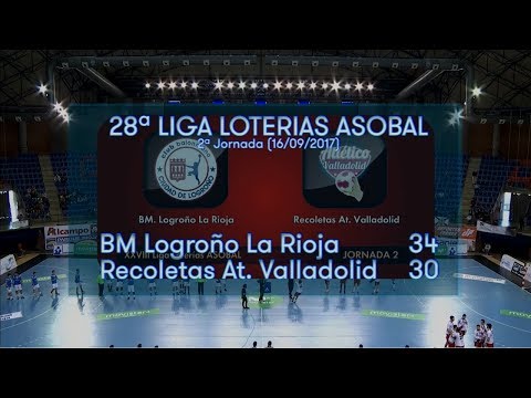 LIGA LOTERIAS ASOBAL J02 BM Logroño La Rioja - Recoletas At. Valladolid 34 - 30