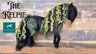 Unique sculpture made from wool // A Scottish mythical water spirit - The Kelpie