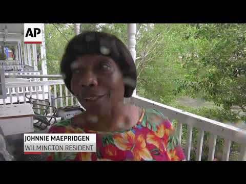 Residents of Wilmington, North Carolina began assessing the early damage from Hurricane Florence Friday, hours after the storm made landfall as a Category 1 hurricane. (Sept. 14)