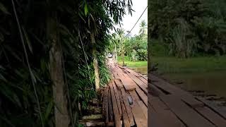 preview picture of video 'Jembatan gantung penghubung desa linggapura ke nyokang harjo'