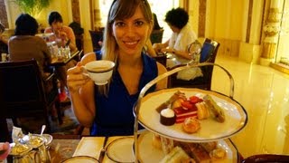 Having Afternoon English Style High Tea at the Peninsula Hotel in Hong Kong, China (香港半島酒店)