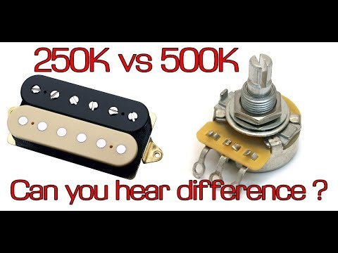 250K vs 500K volume pot for Humbucker   [ HD ] Guitar Secrets #1