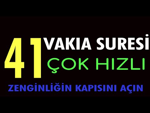 41 VAKIA SURESİ  ÇOK HIZLI  OKUYUŞ - Zenginliğin Kapısını Açan Dua Sure
