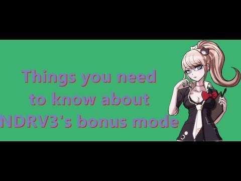 New Danganropna V3 Bonus Mode Explanation